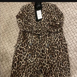 BRAND NEW Zara leopard coat